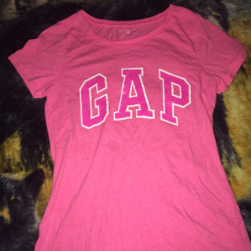 Girls GAP Pink Shirt Size XXL 13YRS